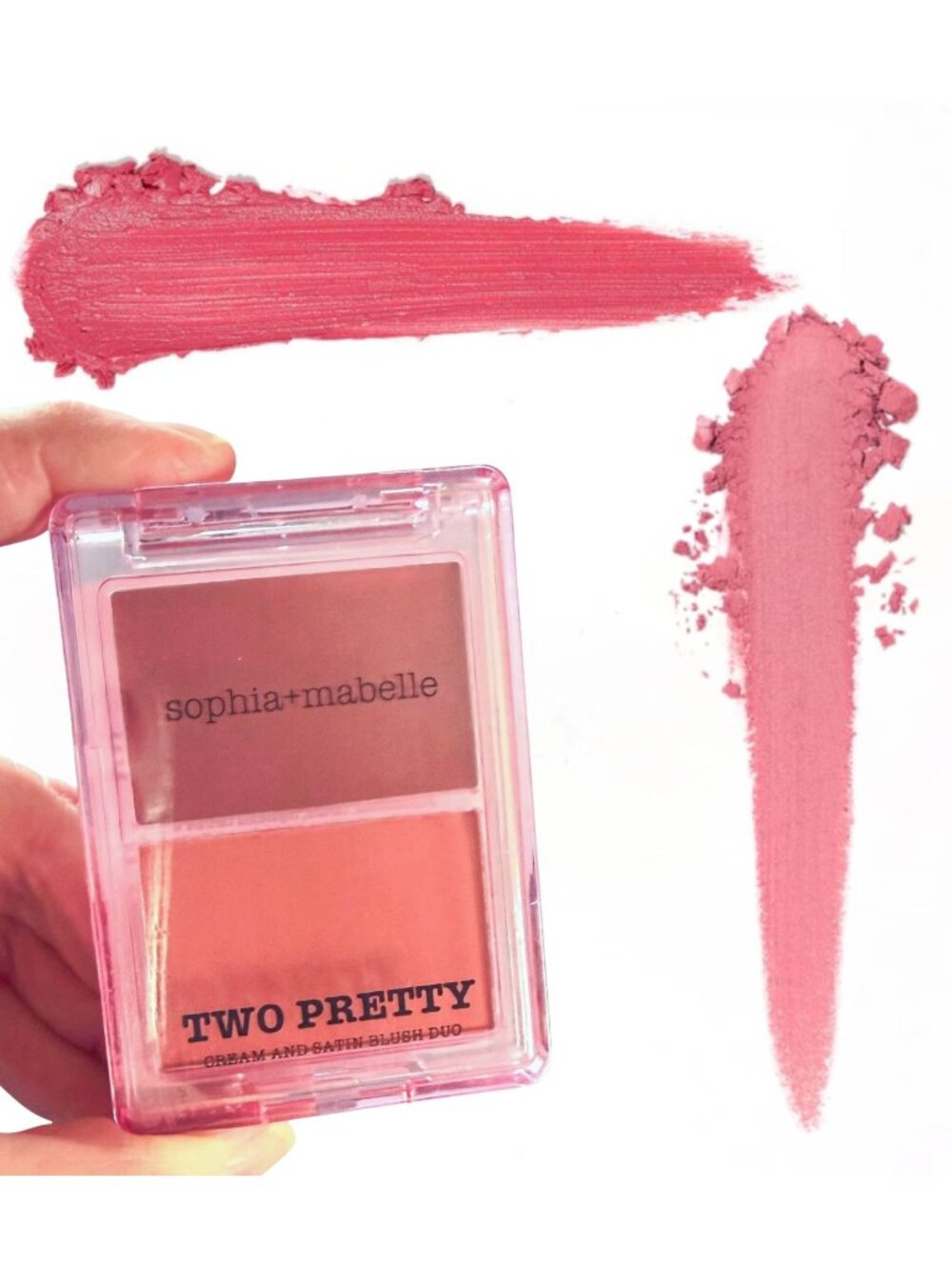 Sophia Mabelle Two Pretty Cream And Satin Blush Duo Strawberry Sorbet High-Quali